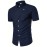 Stylish Men's Short Sleeve Asymmetric Shirt for Business and Party Wear - Comfortable and Breathable Men's Clothing